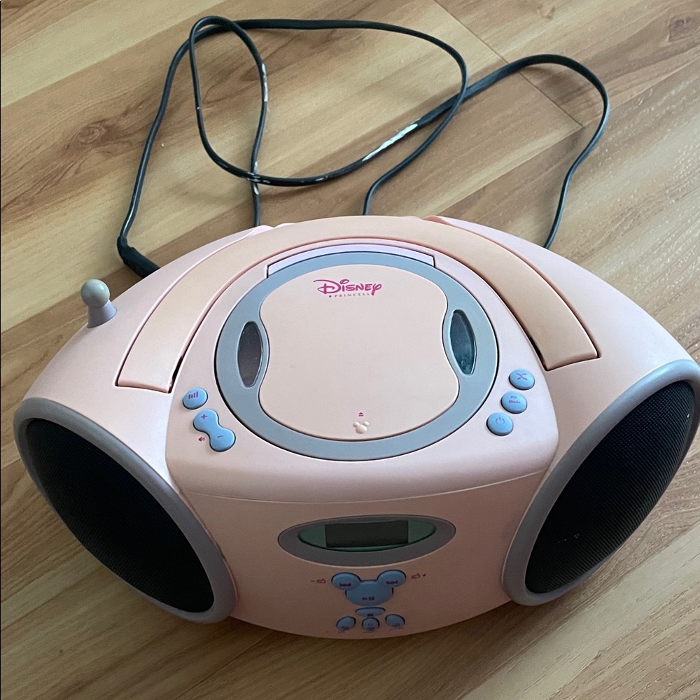 Disney Light Pink Boombox with CD Player